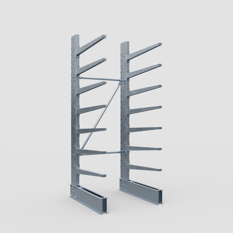 Cantilever Rack - Single Sided - Standard Duty - Hot Dip Galvanized - Full Bay - Height 2500mm