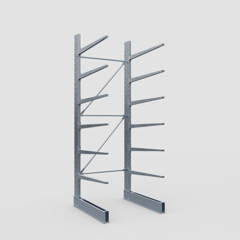 Cantilever Rack - Single Sided - Standard Duty - Hot Dip Galvanized - Full Bay - Height 3500mm