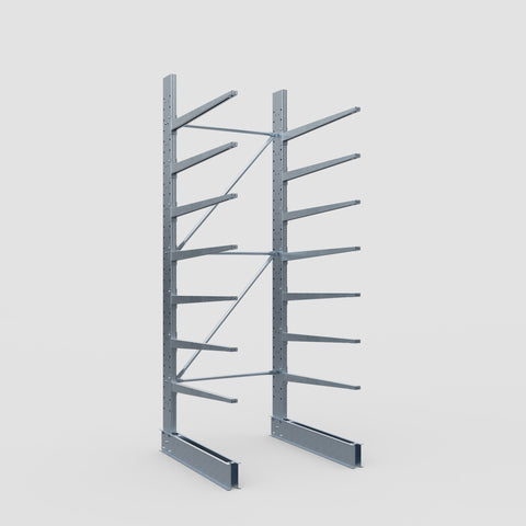 Cantilever Rack - Single Sided - Standard Duty - Hot Dip Galvanized - Full Bay - Height 3500mm