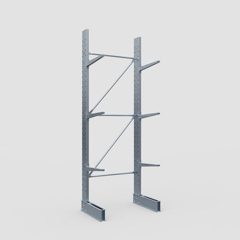 Cantilever Rack - Single Sided - Standard Duty - Hot Dip Galvanized - Full Bay - Height 3500mm