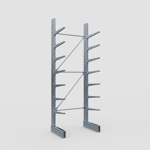 Cantilever Rack - Single Sided - Standard Duty - Hot Dip Galvanized - Full Bay - Height 3500mm