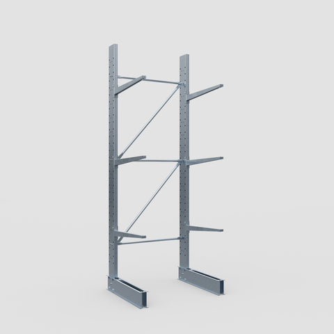 Cantilever Rack - Single Sided - Standard Duty - Hot Dip Galvanized - Full Bay - Height 3500mm