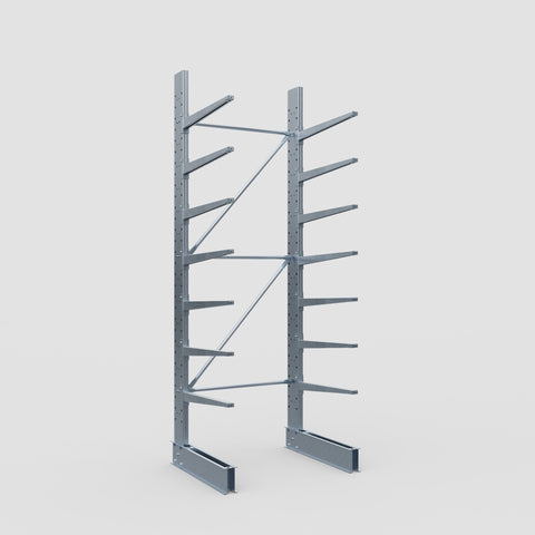 Cantilever Rack - Single Sided - Standard Duty - Hot Dip Galvanized - Full Bay - Height 3500mm