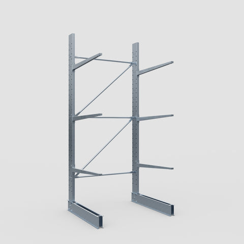 Cantilever Rack - Single Sided - Standard Duty - Hot Dip Galvanized - Full Bay - Height 3500mm