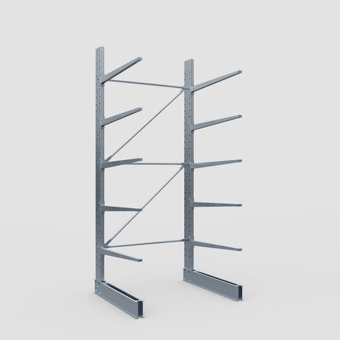 Cantilever Rack - Single Sided - Standard Duty - Hot Dip Galvanized - Full Bay - Height 3500mm