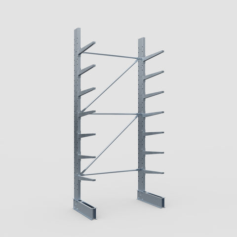 Cantilever Rack - Single Sided - Standard Duty - Hot Dip Galvanized - Full Bay - Height 3500mm