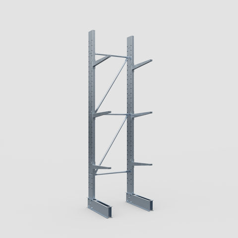 Cantilever Rack - Single Sided - Standard Duty - Hot Dip Galvanized - Full Bay - Height 3500mm