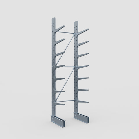 Cantilever Rack - Single Sided - Standard Duty - Hot Dip Galvanized - Full Bay - Height 3500mm