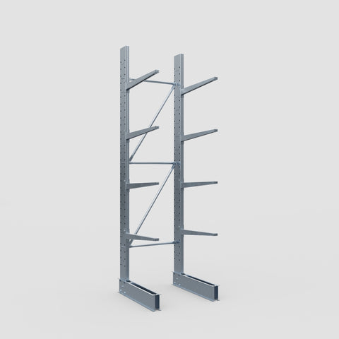 Cantilever Rack - Single Sided - Standard Duty - Hot Dip Galvanized - Full Bay - Height 3500mm