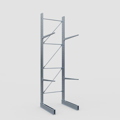 Cantilever Rack - Single Sided - Standard Duty - Hot Dip Galvanized - Full Bay - Height 4500mm