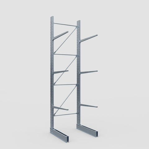 Cantilever Rack - Single Sided - Standard Duty - Hot Dip Galvanized - Full Bay - Height 4500mm