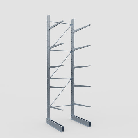 Cantilever Rack - Single Sided - Standard Duty - Hot Dip Galvanized - Full Bay - Height 4500mm