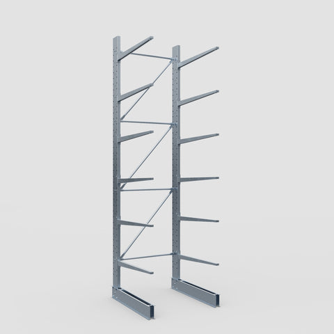 Cantilever Rack - Single Sided - Standard Duty - Hot Dip Galvanized - Full Bay - Height 4500mm