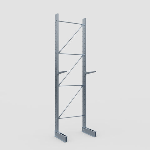 Cantilever Rack - Single Sided - Standard Duty - Hot Dip Galvanized - Full Bay - Height 4500mm