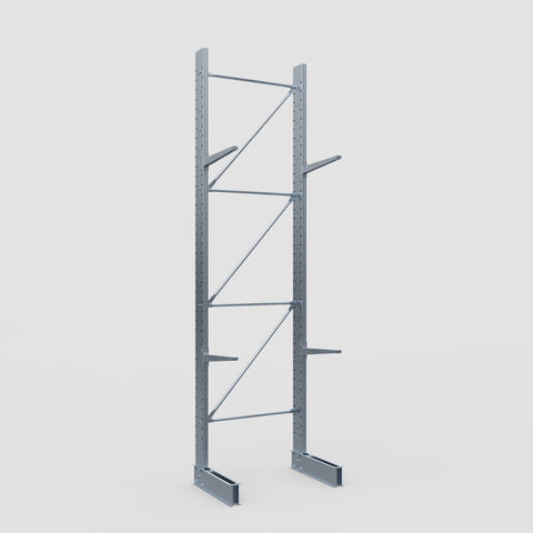 Cantilever Rack - Single Sided - Standard Duty - Hot Dip Galvanized - Full Bay - Height 4500mm