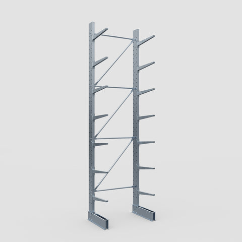 Cantilever Rack - Single Sided - Standard Duty - Hot Dip Galvanized - Full Bay - Height 4500mm