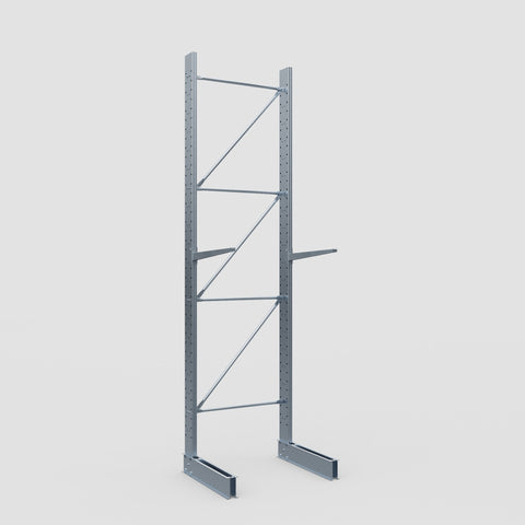 Cantilever Rack - Single Sided - Standard Duty - Hot Dip Galvanized - Full Bay - Height 4500mm