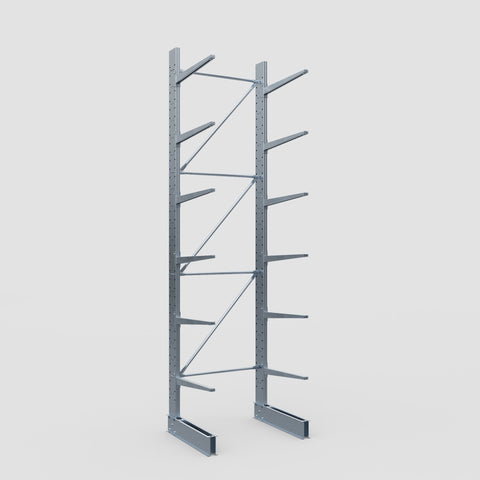 Cantilever Rack - Single Sided - Standard Duty - Hot Dip Galvanized - Full Bay - Height 4500mm