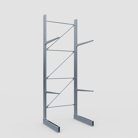 Cantilever Rack - Single Sided - Standard Duty - Hot Dip Galvanized - Full Bay - Height 4500mm