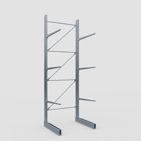 Cantilever Rack - Single Sided - Standard Duty - Hot Dip Galvanized - Full Bay - Height 4500mm