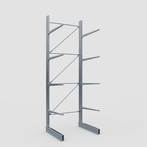 Cantilever Rack - Single Sided - Standard Duty - Hot Dip Galvanized - Full Bay - Height 4500mm