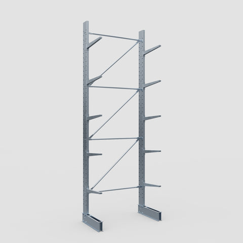 Cantilever Rack - Single Sided - Standard Duty - Hot Dip Galvanized - Full Bay - Height 4500mm