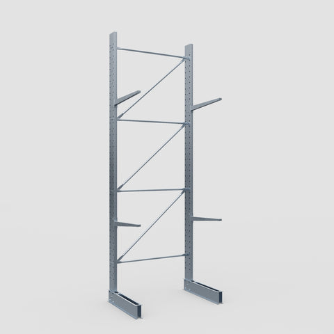 Cantilever Rack - Single Sided - Standard Duty - Hot Dip Galvanized - Full Bay - Height 4500mm