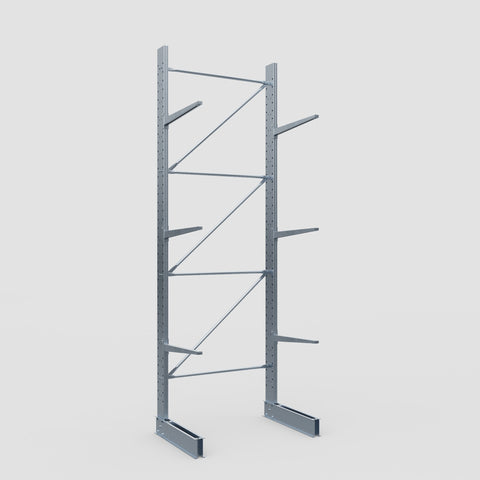 Cantilever Rack - Single Sided - Standard Duty - Hot Dip Galvanized - Full Bay - Height 4500mm