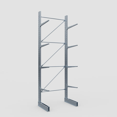 Cantilever Rack - Single Sided - Standard Duty - Hot Dip Galvanized - Full Bay - Height 4500mm