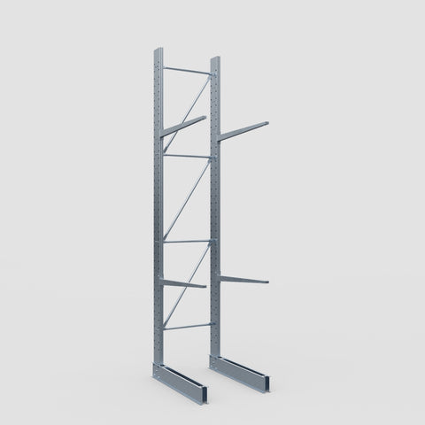 Cantilever Rack - Single Sided - Standard Duty - Hot Dip Galvanized - Full Bay - Height 4500mm