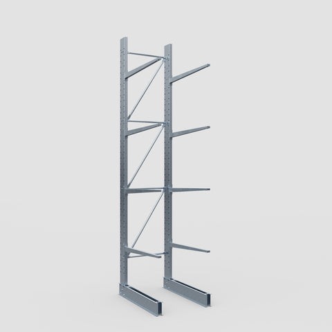 Cantilever Rack - Single Sided - Standard Duty - Hot Dip Galvanized - Full Bay - Height 4500mm