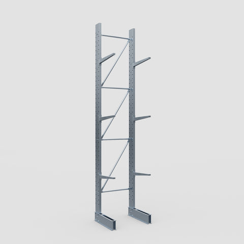 Cantilever Rack - Single Sided - Standard Duty - Hot Dip Galvanized - Full Bay - Height 4500mm