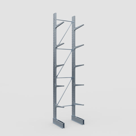 Cantilever Rack - Single Sided - Standard Duty - Hot Dip Galvanized - Full Bay - Height 4500mm