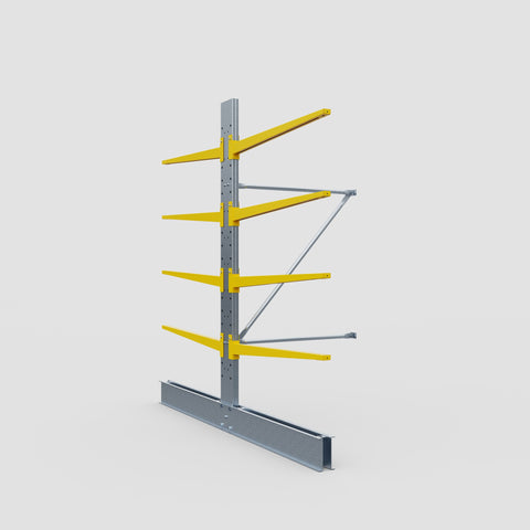 Cantilever Rack - Double Sided - Standard Duty - Powder Coated - Add-On Bay - Height 2500mm