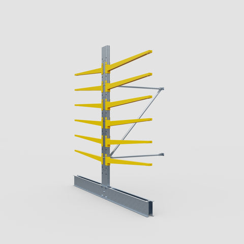 Cantilever Rack - Double Sided - Standard Duty - Powder Coated - Add-On Bay - Height 2500mm