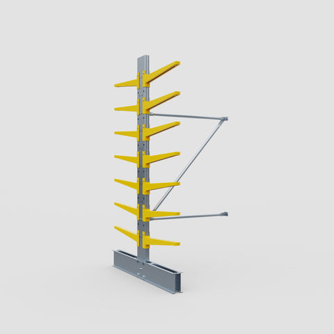 Cantilever Rack - Double Sided - Standard Duty - Powder Coated - Add-On Bay - Height 2500mm