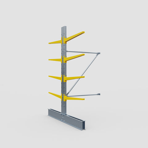 Cantilever Rack - Double Sided - Standard Duty - Powder Coated - Add-On Bay - Height 2500mm