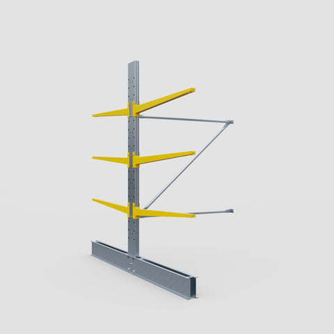 Cantilever Rack - Double Sided - Standard Duty - Powder Coated - Add-On Bay - Height 2500mm