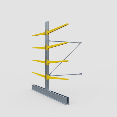 Cantilever Rack - Double Sided - Standard Duty - Powder Coated - Add-On Bay - Height 2500mm