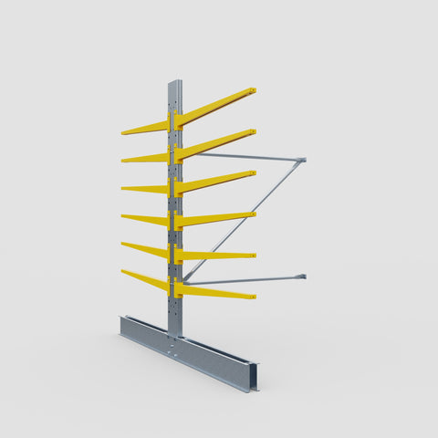 Cantilever Rack - Double Sided - Standard Duty - Powder Coated - Add-On Bay - Height 2500mm