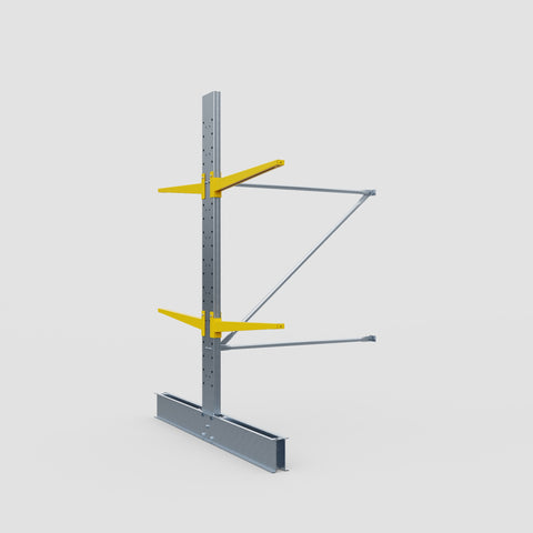 Cantilever Rack - Double Sided - Standard Duty - Powder Coated - Add-On Bay - Height 2500mm