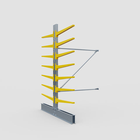 Cantilever Rack - Double Sided - Standard Duty - Powder Coated - Add-On Bay - Height 2500mm