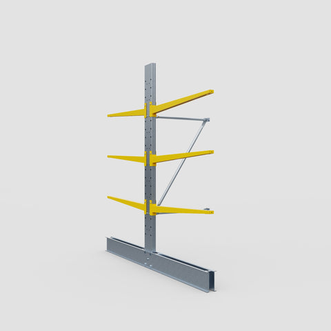 Cantilever Rack - Double Sided - Standard Duty - Powder Coated - Add-On Bay - Height 2500mm