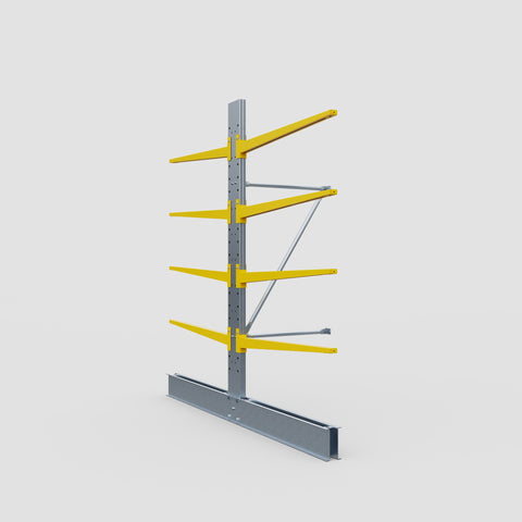 Cantilever Rack - Double Sided - Standard Duty - Powder Coated - Add-On Bay - Height 2500mm