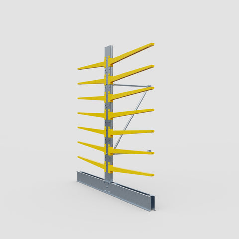 Cantilever Rack - Double Sided - Standard Duty - Powder Coated - Add-On Bay - Height 2500mm