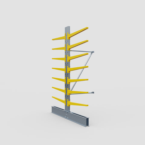 Cantilever Rack - Double Sided - Standard Duty - Powder Coated - Add-On Bay - Height 2500mm