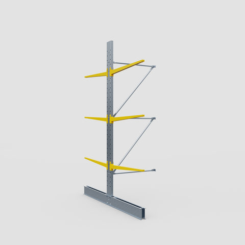 Cantilever Rack - Double Sided - Standard Duty - Powder Coated - Add-On Bay - Height 3500mm