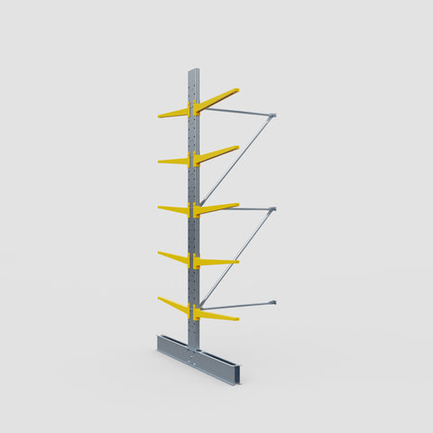 Cantilever Rack - Double Sided - Standard Duty - Powder Coated - Add-On Bay - Height 3500mm