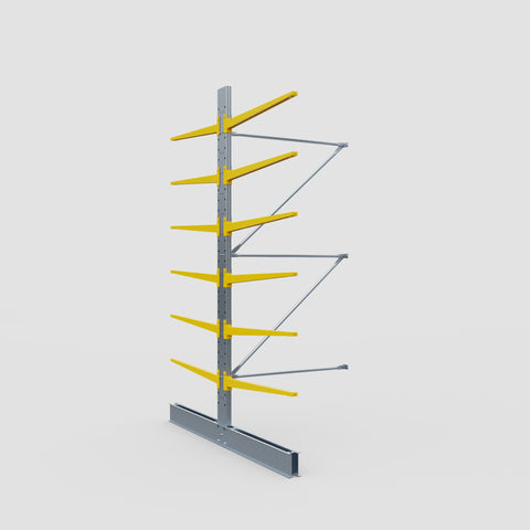 Cantilever Rack - Double Sided - Standard Duty - Powder Coated - Add-On Bay - Height 3500mm