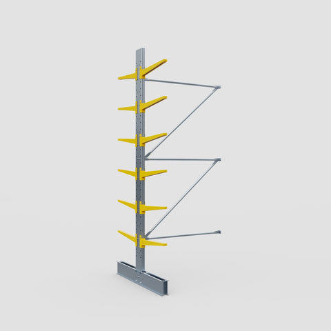 Cantilever Rack - Double Sided - Standard Duty - Powder Coated - Add-On Bay - Height 3500mm